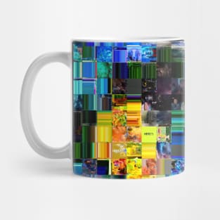 Autumn Style Glitch Mosaic Quilt Mug